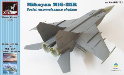Armory ARAM72103 Mikoyan MiG-25R reconnaisance plane - conversion set 1/72