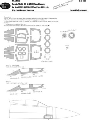 New Ware NWA-M0598 1/48 Mask Tornado F.3 ADV,IDS,GR.4 EXPERT (REV)