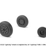 Armory ARAW32402 BAC/EE Lightning F.3/F.2A/F.6 wheels with weighted tires/tyres, late versions, for F.Mk.3 - F.Mk.6 1/32