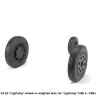 Armory ARAW32402 BAC/EE Lightning F.3/F.2A/F.6 wheels with weighted tires/tyres, late versions, for F.Mk.3 - F.Mk.6 1/32