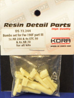 Kora Model DS72244 Bombs set for Fw-190F - part III. 1/72