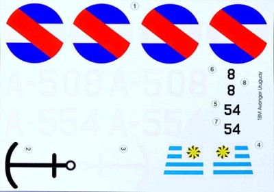 Lf Model C3245 Decals Grumman TBF Avenger over Uruguay Pt.1 1/32