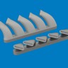 Eduard 672404 BRASSIN Mosquito exhaust stacks PRINT (TAM) 1/72