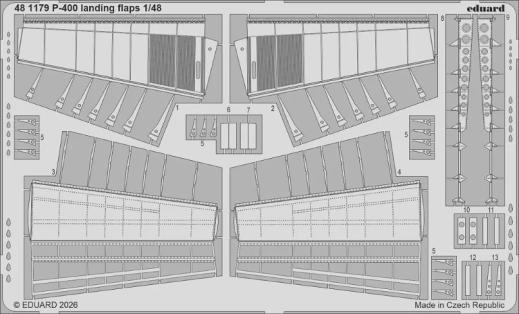 Eduard 481179 SET P-400 landing flaps (ARMA H.) 1/48
