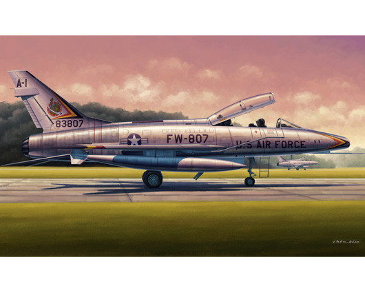 Trumpeter 02840 Самолет F-100F "Супер Сейбр" 1/48