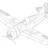 CMK 4168 Buffalo F2A-1/2/3 - control surfaces set for SPH/CRA 1/48