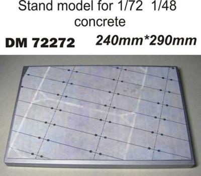 Dan models 72272 Подставка для модели. Тема бетонка. Стоянка самолета. Размер 240 мм * 290 мм 1/48