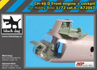 BlackDog A72067 CH-46D front engine + cockpit (HOBBYB) 1/72