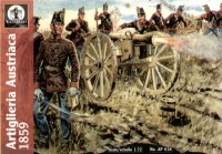 Waterloo 1815 WLAP018 Artiglieria Austriaca 1859 1/72