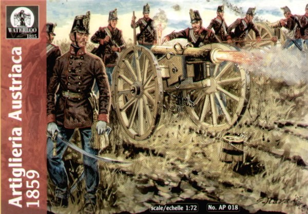 Waterloo 1815 WLAP018 Artiglieria Austriaca 1859 1/72