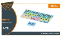 Clear Prop CPD72012 Decal MiG-21 in Ukrainian Service 1/72