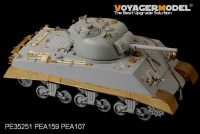 Voyager Model PEA159 WWII USMC M4A2 Mid Tank Late Version Side Skirts (For DRAGON Kit) 1/35