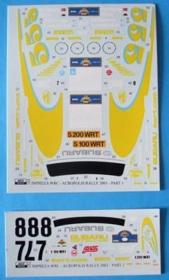 Reji Model 101 Subaru Impreza WRC -SWRT Rally Acropolis 2003 1/24