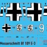 HAD DW32015 Decal Messerschmitt Bf 109 E-1 (dry-water) 1/32