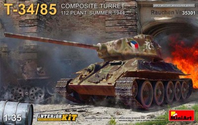 Miniart 35301 T-34-85 112 завода с композитной башней, лето 1944, с интерьером 1/35