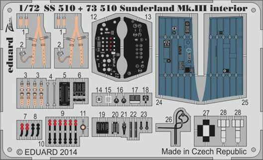 Eduard SS510 Sunderland Mk.III interior S.A.