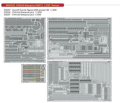 Eduard BIG05352 1/350 CVN-65 Enterprise PART II (TAM)