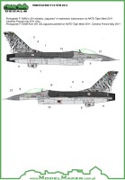 Model Maker Decals D72034 Portuguese Lockheed-Martin General-Dynamics F-16AM NTM 2011 1/72