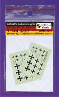 4+ Publications DMK-14452 1/144 Decals Luftwaffe modern insignia (2 sets)