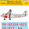 Special Hobby SK48004 Decal Avia VR-1.1 (Fa 223) SNB (Police) 1/48