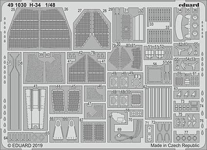 Eduard 491030 SET H-34 (GAL.MOD.)