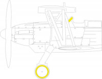 Eduard EX764 Ar 68F (RDN) маска 1:48