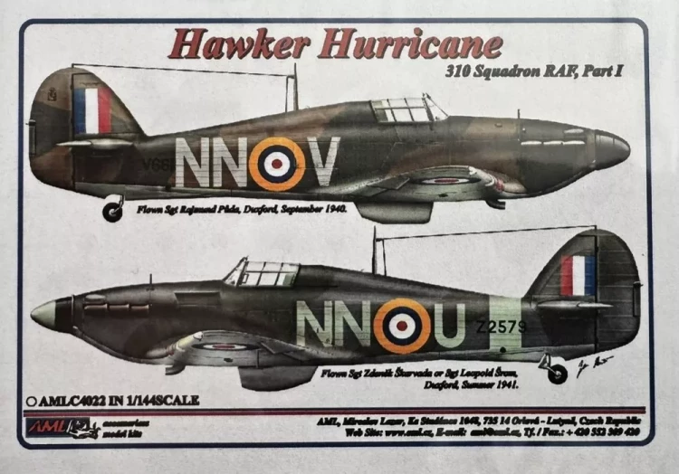 AML AMLC144022 Decals 310 th Squadron RAF - Part II 1/144