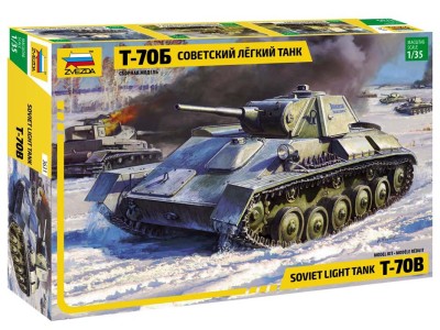 Звезда 3631 Т-70Б советский легкий танк 1/35