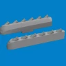 Eduard 672412 BRASSIN P-51 exhaust stacks w/ fairing PRINT 1/72