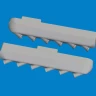 Eduard 672412 BRASSIN P-51 exhaust stacks w/ fairing PRINT 1/72