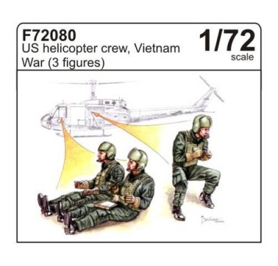 CMK F72080 U. S. helicopter crew, Vietnam War (3 fig. ) 1/72