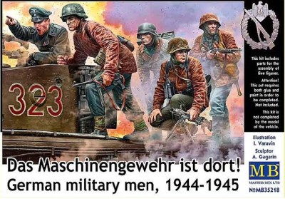 Master Box 35218 Германская пехота СС на танке, 1943-44 фигурки 1/35