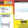 Kovozavody Prostejov EX068 Bf 109 early stencils 1/72
