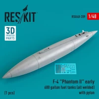 Reskit U48209 F-4 'Phantom II' early 600 gallon fuel tanks 1/48