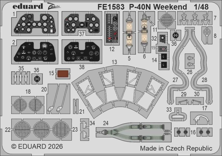 Eduard FE1583 P-40N Weekend (EDU) 1/48
