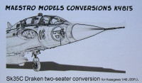Maestro Models MMCK-4815 1/48 Sk35C Draken two-seater conv.set (HAS)