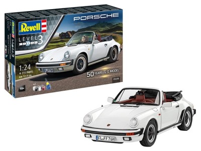 Revell 05646 Gift Set Porsche 911 G-Model Cabrio 50th Anniversary 1/24