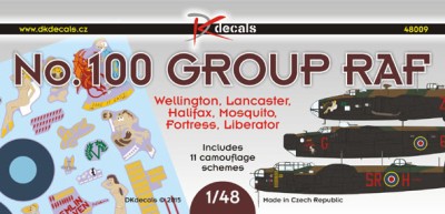 Dk Decals 48009 No.100 Group RAF (11x camo) 1/48