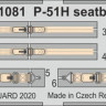 Eduard FE1081 1/48 P-51H seatbelts STEEL (MSVIT)