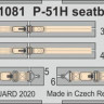 Eduard FE1081 1/48 P-51H seatbelts STEEL (MSVIT)