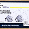 Reskit RSU32-0036 Eurofighter closed (early type) exh.nozzles 1/32