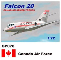 Mach 2 MACHGP078 Dassault-Mystere Falcon 20 Decals Canada Air Force 1/72