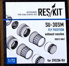 Reskit RSU72-0047 Su-30SM fly position exhaust nozzles (ZVE) 1/72