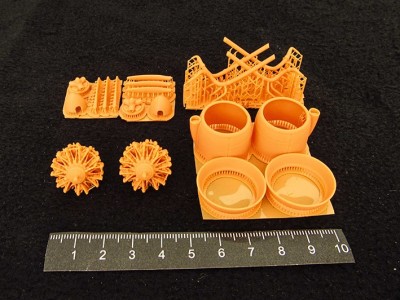 Metallic Details MDR48273 Gotha Go-244B cowlings and engines (designed to be used with ICM UA GB kits) (3d-printed) 1/48