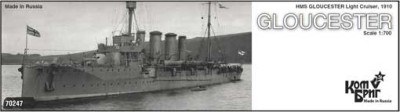 Combrig 70247 HMS Gloucester Light Cruiser, 1910 1/700