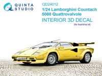 Quinta Studio QD24012 Lamborghini Countach 5000 QV (Aoshima) 1/24