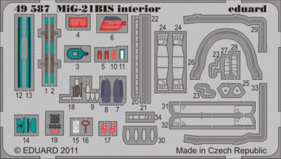 Eduard 49587 MiG-21BIS interior S.A. (Future release)