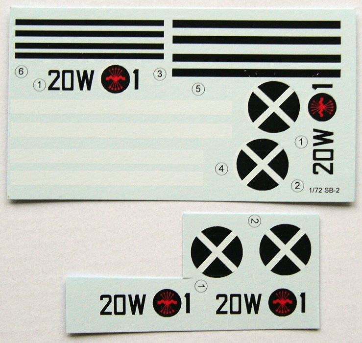 LF Model C7244 Decals SB-2 Katinska over Spain Part I. (ICM) 1/72