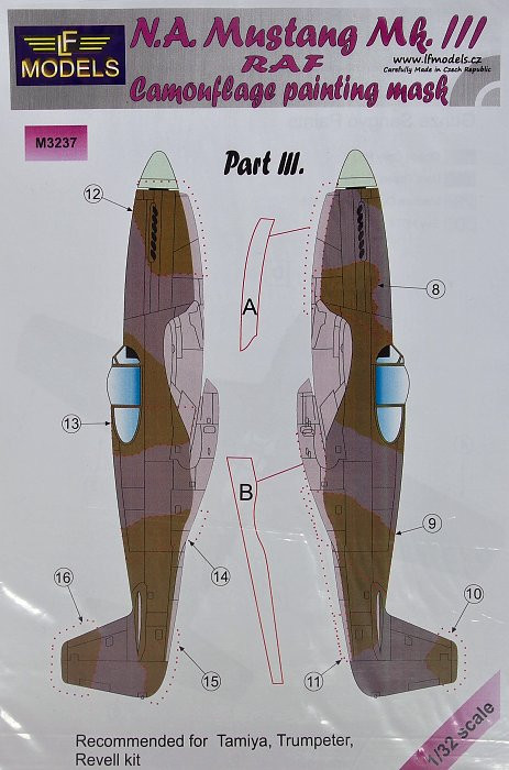 LF Model M3237 Mask N.A. Mustang Mk.III (TAM/REV) Pt III. 1/32