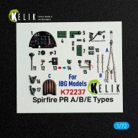 Reskit K72237 Spitfire PR A/B/E Types - interior 3D (IBG) 1/72